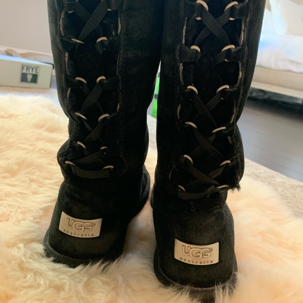 UGG Roseberry Corset Back Tall Boots 7